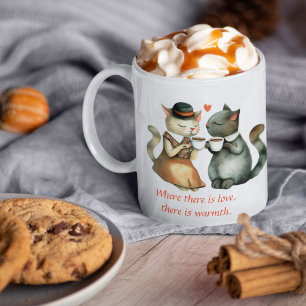 Kattpar Kaffemugg