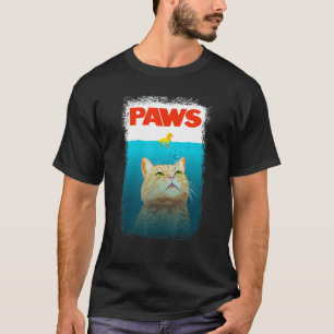 Kattparodi Tass Katt Och Gul Anka Söt Meow Katt T Shirt