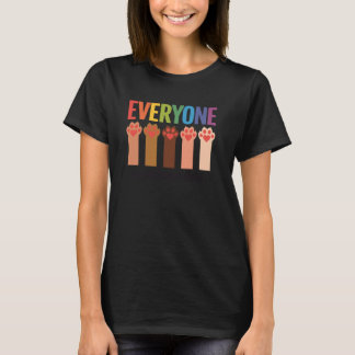 Kattpaw, Alla Är Välkomna Här Idaho Lärare T Shirt