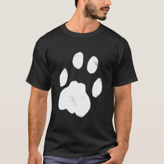 Kattpaw tryck Fickformat emblem T Shirt
