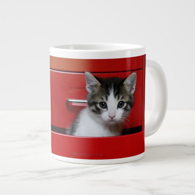 Kattpeking Jumbo Mugg (Framsida höger)