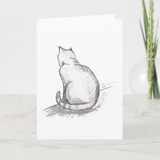 Kattpennritning Grattiskort Kort