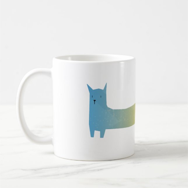 Kattperson/hundpersonmugg Kaffemugg (Vänster)