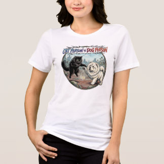 Kattperson VS Hundperson: Den Ultimata Fluffstride T Shirt