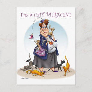 kattperson vykort