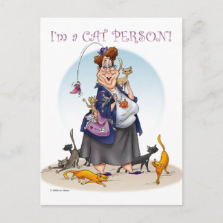 kattperson vykort
