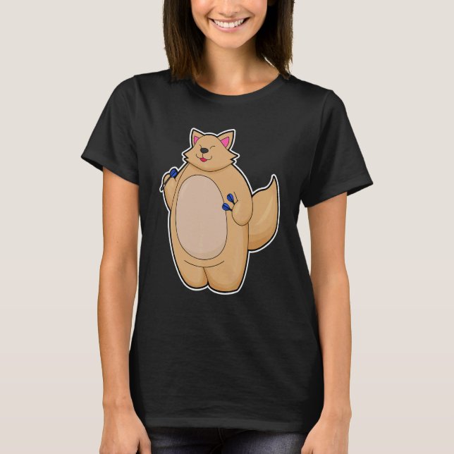 Kattpil Dart Sport T Shirt (Framsida)