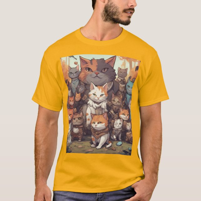 Kattpil T Shirt (Framsida)