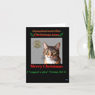 Kattpinnar över Julgran Kort