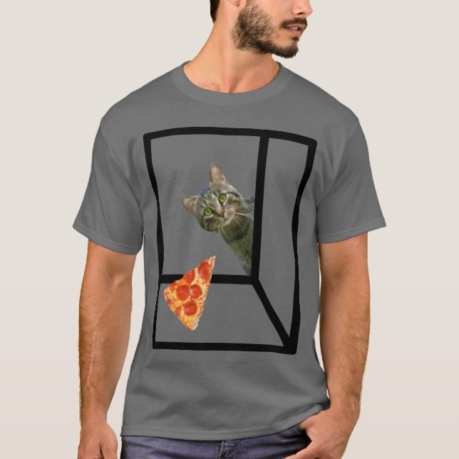 kattpizza-pojke t shirt (Framsida)