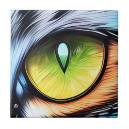 Kattplattor av keramiska plattor i Öga, Höger Kakelplatta