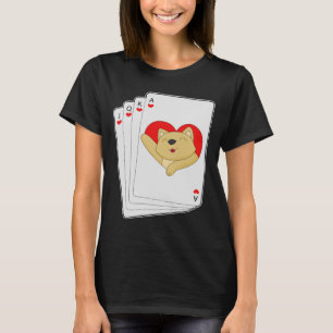 Kattpoker pokerkort t shirt