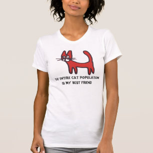 Kattpopulationen är min bästa vän, T-shirt