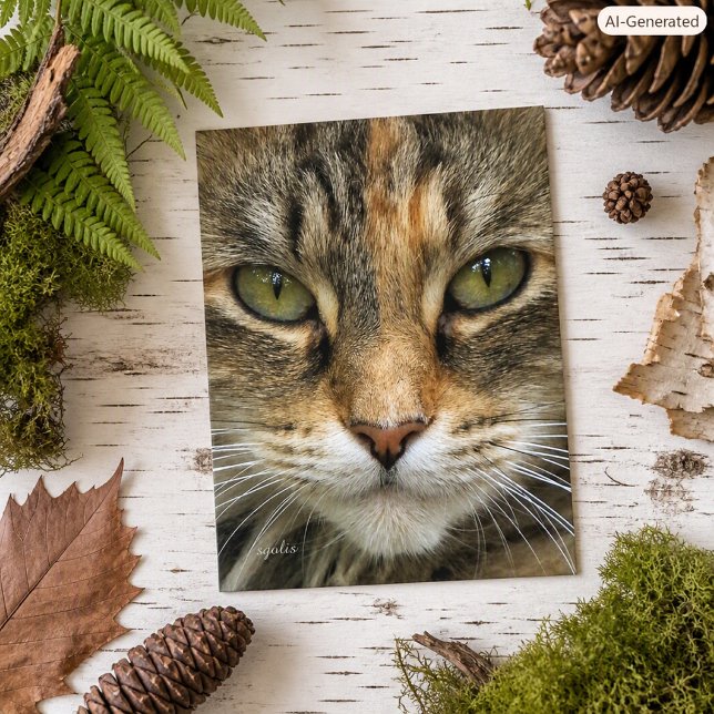 Kattporträtt Vykort (Skapare uppladdad)