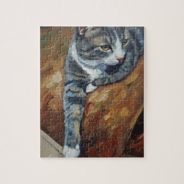Kattporträttpussel Pussel (Vertikal)
