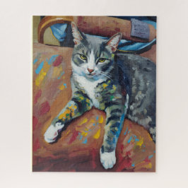 Kattporträttpussel Pussel