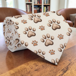 Kattpote Retro Neutralfärgade Skräddarsydda Slipsk Slips