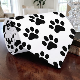 Kattpote Retro Svart och Vitt Anpassad Slip Slips