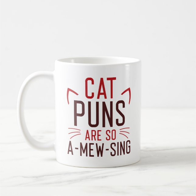 Kattpunkterna är så skrämmande kaffemugg (Vänster)