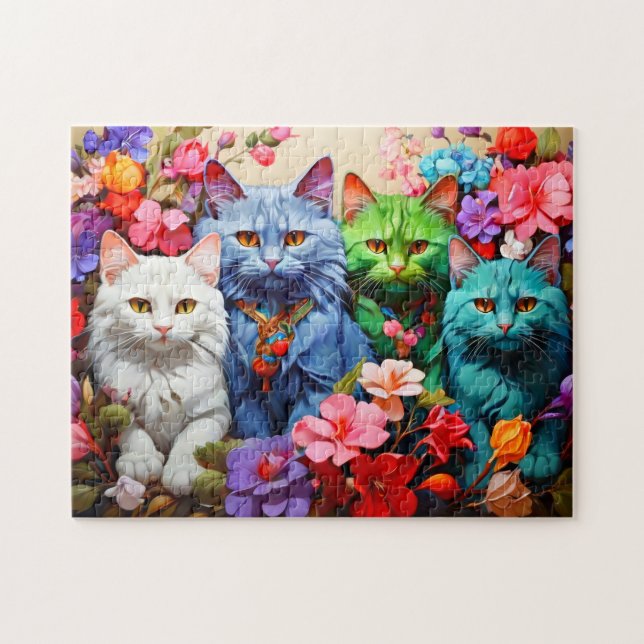 Kattpussel Pussel (Horisontell)