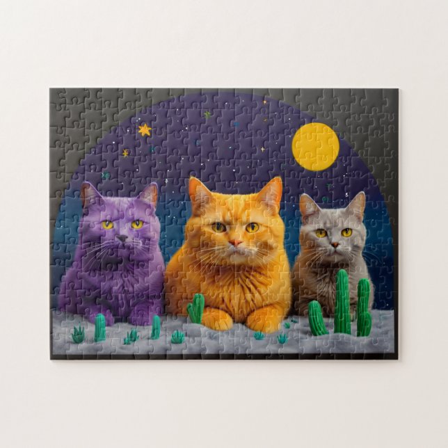 Kattpussel Pussel (Horisontell)