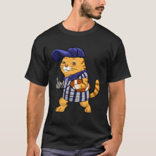 Katträttare Fotbollsmössa Älskar Husdjur Mäns Ba T Shirt