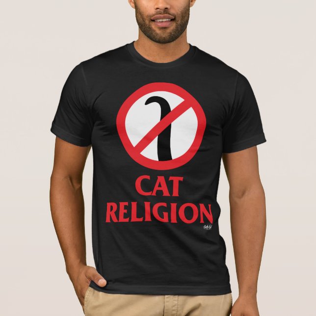 Kattreligion T Shirt (Framsida)