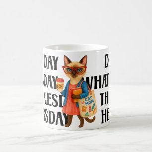 Kattresttema för kattälskare kaffemugg