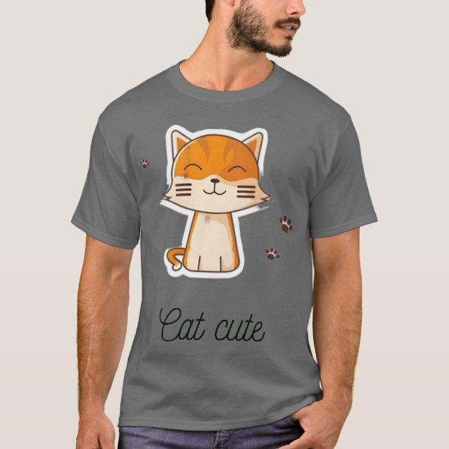 kattretro t shirt (Framsida)