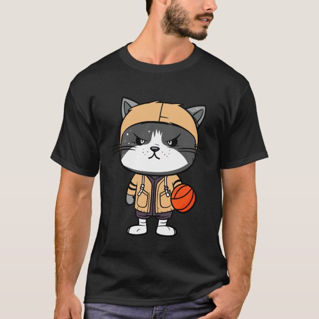 Kattridbasket T Shirt (Framsida)