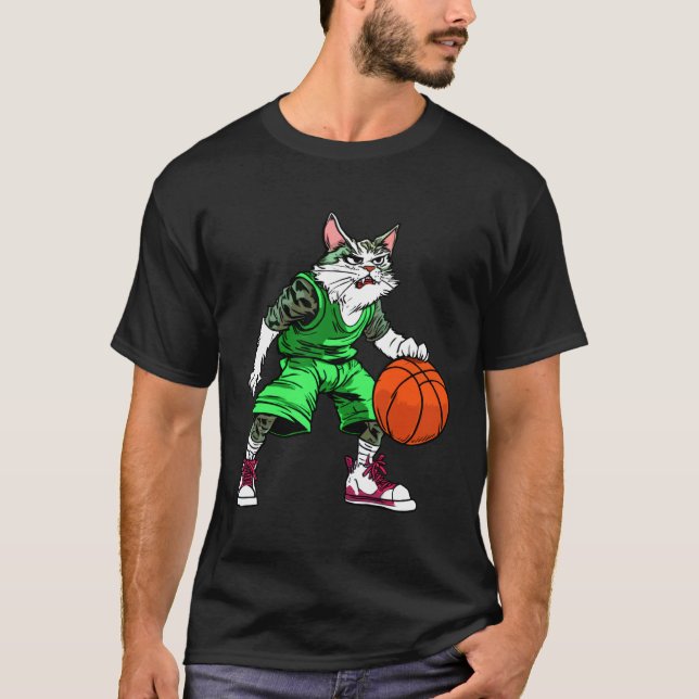 Kattridbasket T Shirt (Framsida)
