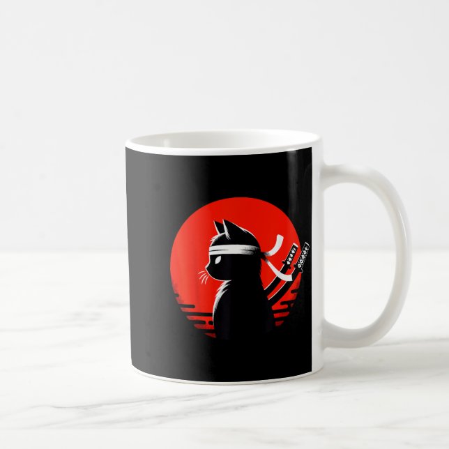 Kattrig Kamp Master Jiu-Jitsu Ninja Och Stridskons Kaffemugg (Höger)