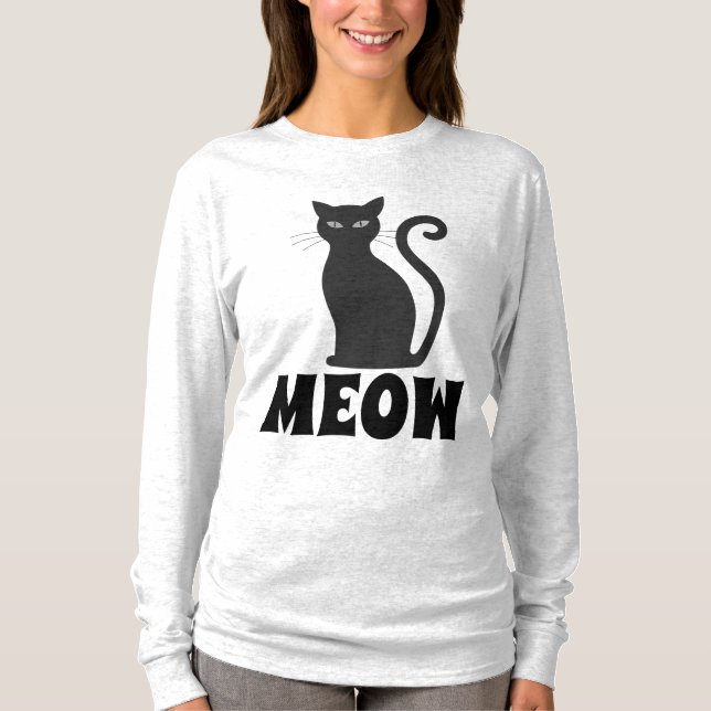KATTRÖJOR MED SVART KATT T SHIRT (Framsida)