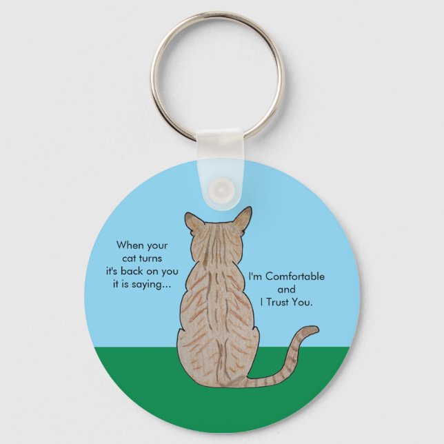 Kattrygg Nyckelring (Framsida)