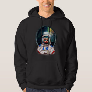 Kattrymd Kitten Katt Astronaut Djupt Rymden Kosmis Hoodie
