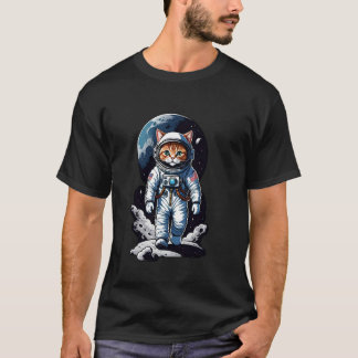 Kattrymdfarare (#01) kattastronaut i rymden t shirt