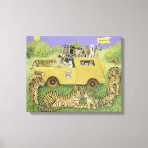 KattSafari Canvastryck