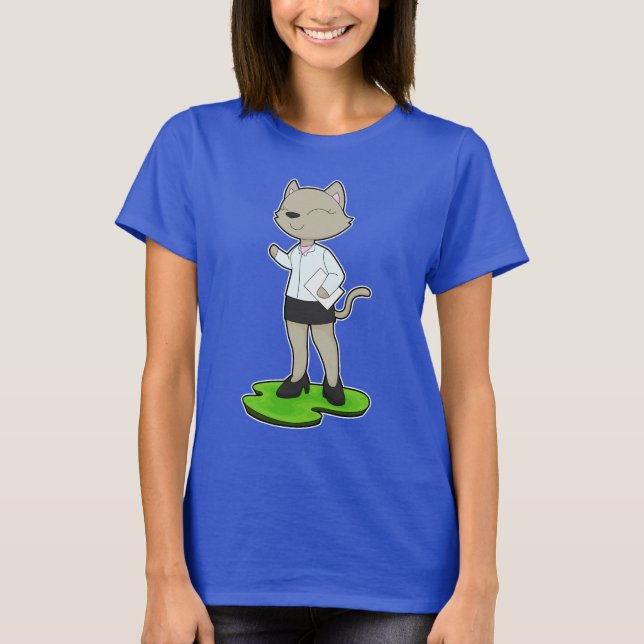 Kattsekreterarens notering t shirt (Framsida)