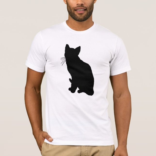 KattSilhouette T Shirt (Framsida)