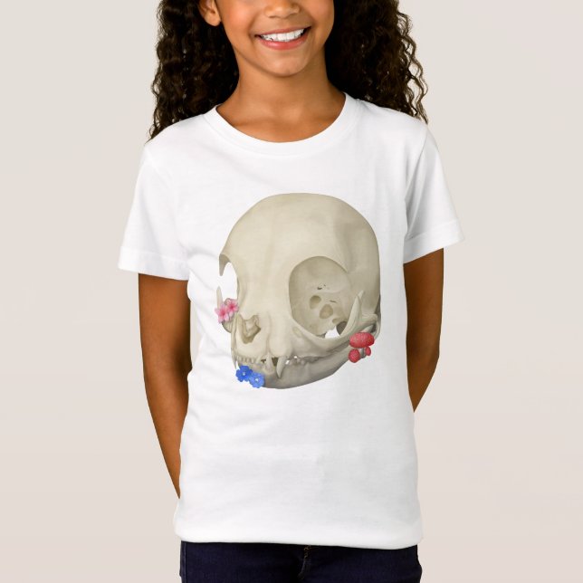Kattskal med Flora T Shirt (Framsida)