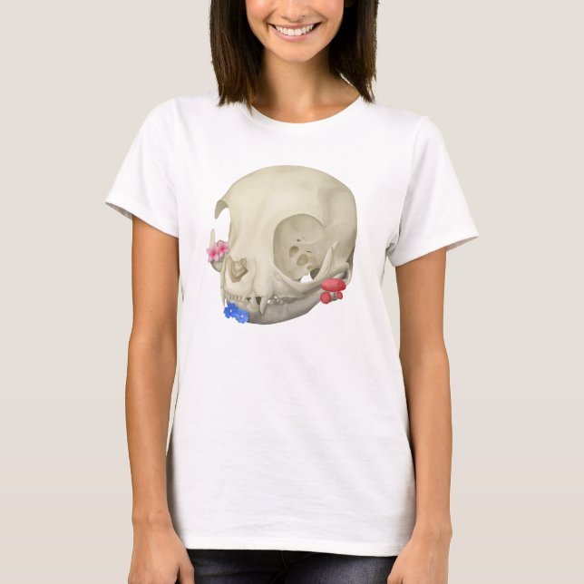 Kattskal med Flora T Shirt (Framsida)