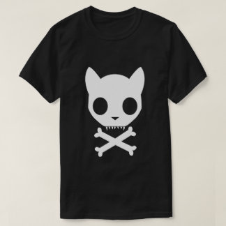Kattskalle och Crossbones T-shirt