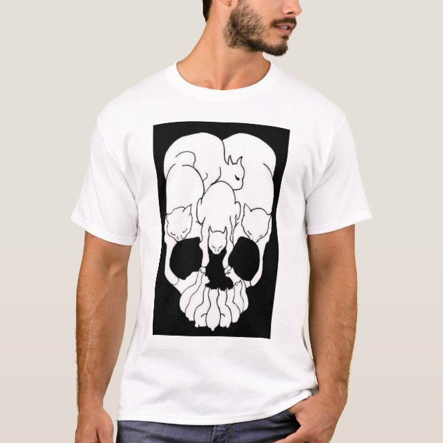 Kattskalle T-shirt (Framsida)