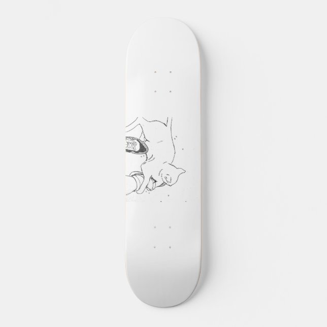 Kattskateboard Mini Skateboard Bräda 18,5 Cm (Framsida)