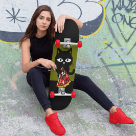 KATTSKATEKORT FÖR PIZZA MINI SKATEBOARD BRÄDA 18,5 CM