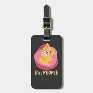 Kattskjorta, svart katt, kattälskare T-shirt, roli Bagagebricka