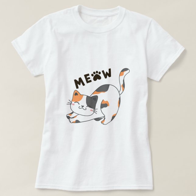 kattskjorta t shirt (Design framsida)