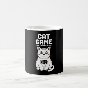 Kattspel Titta Inte På Katten Över Roligt Kaffemugg