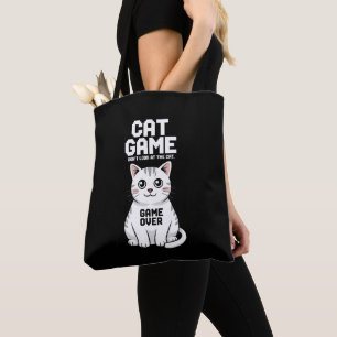 Kattspel Titta Inte På Katten Över Roligt Tygkasse