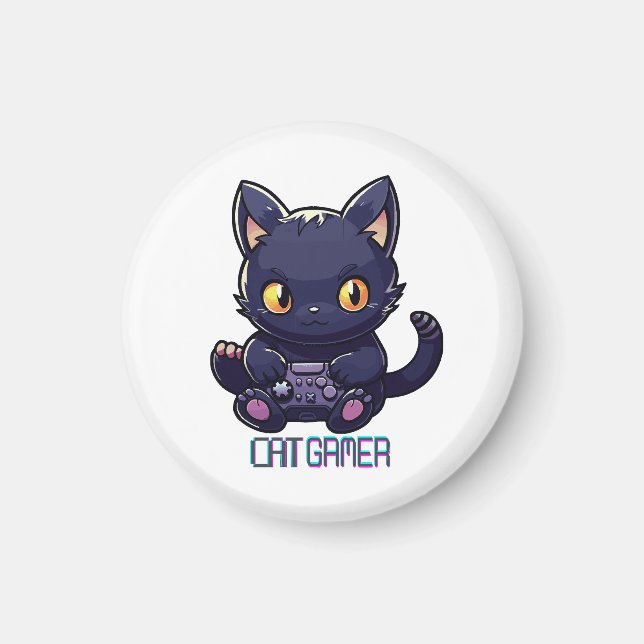 Kattspelare Magnet (Framsidan)